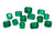 Emerald Octagon/Emerald Cut  Faceted 6.5X9.5 to 9X10  mm 13 Piece 37.17 Carats GSCEM0290