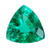 Emerald Trillion Cut 5 x 5 mm 0.39 Carats GSCEM0013