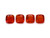 Fire Opal Cushion Faceted 8X8 mm 4 Piece 5.24 Carats GSCFO205