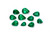 Emerald Round / Pear / Oval Faceted 23 Piece 17.61 Carats  GSCEM0338