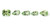 Green Tourmaline Pear / Cushion Faceted 6X8- 7X11 mm 5 Piece 8.47 Carats GSCTO1373