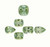 Tourmaline Pear/Cushion Faceted 6X10-9X9 mm 6 Piece 10.03 Carats GSCTO1385
