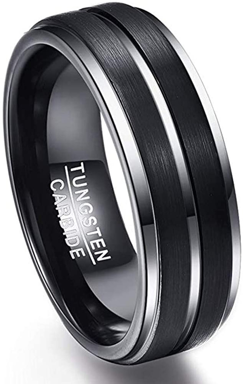 8 mm Mens Wedding Bands, Lifetime Warranty - J095C