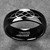 Men's 8mm Black Domed Celtic Knot Wedding Band Tungsten Carbide Promise Ring High Polished Size 7-12