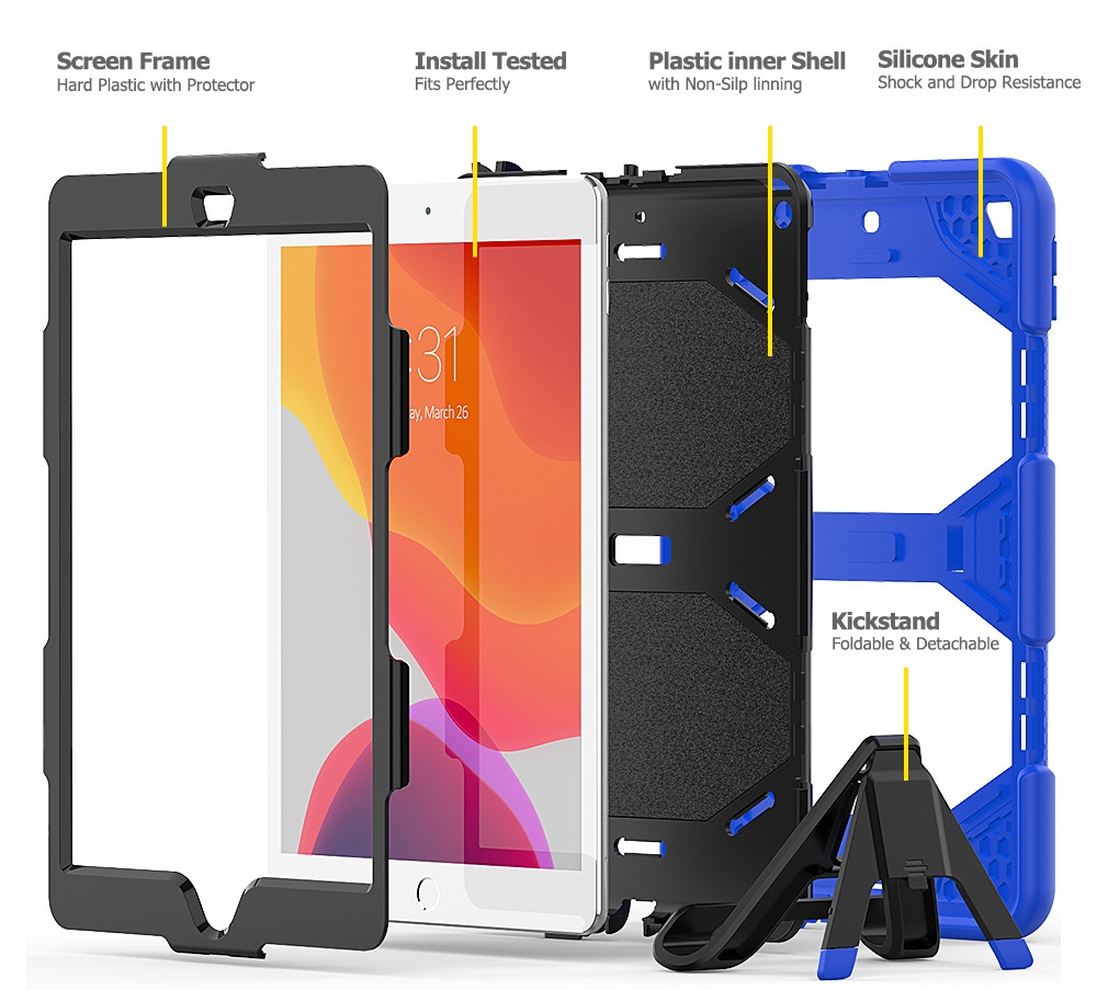 Heavy Duty iPad Pro 12.9 2021 5th Gen Kids Case Cover Apple Shockproof