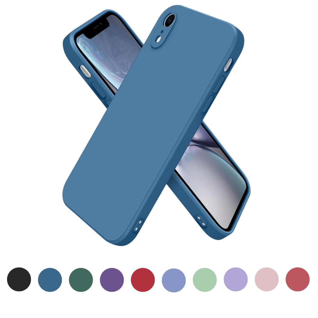 Apple Iphone Camera Protector Iphone Xr Blue With Black Case
