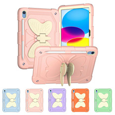 Shockproof iPad 10.9" 2022 10th Gen Kids Apple Case Cover Butterfly Stand