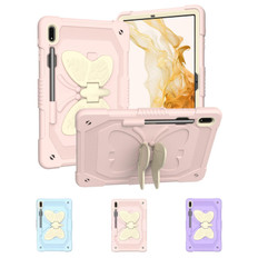 Shockproof Samsung Galaxy Tab S10 FE 10.9" Kids Apple Case Cover Butterfly Stand S10FE X520 X526