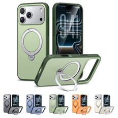 Shockproof iPhone 17 Pro MagSafe Wireless Charging 360 Rotate Stand Case Cover Colour Ring Apple 17Pro