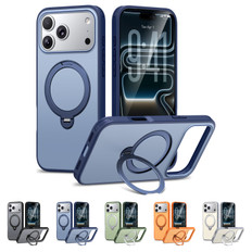 Shockproof iPhone 17 Pro Max MagSafe Wireless Charging 360 Rotate Stand Case Cover Colour Ring Apple ProMax