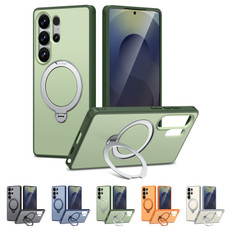 Shockproof Samsung Galaxy S23 Ultra 5G MagSafe Wireless Charging 360 Rotate Stand Case Cover Colour Ring S918