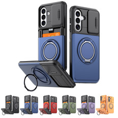 Shockproof Samsung Galaxy A37 5G Card Holder 360 Rotate Stand Case Cover A376