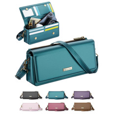 CaseMe Universal Phone Wallet Case Large Capacity Bag w/ 8 Card Slots & Shoulder Wrist Straps Me30 Max