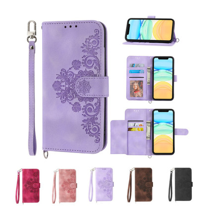 iPhone 12 Pro Max Wallet Case Cover Extra Card Slots with Strap Apple ProMax
