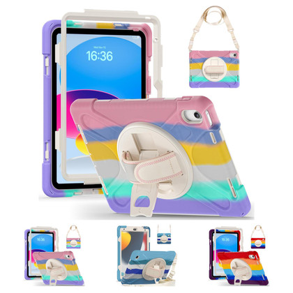 Heavy Duty Strap iPad (A16) 11-inch 2025 Apple 11th Gen Shockproof Colourful Case Cover