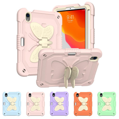Shockproof iPad mini (A17 Pro) / mini 7 2024 Kids Apple Case Cover Butterfly Stand mini7