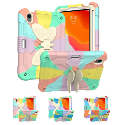 Shockproof iPad mini (A17 Pro) / mini 7 2024 Kids Apple Colourful Case Cover Butterfly Stand mini7