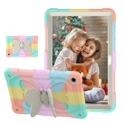 Shockproof Samsung Galaxy Tab A9+ Plus 11" Kids Apple Colourful Case Cover Butterfly Stand X210 X215 X216