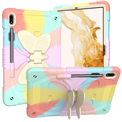 Shockproof Samsung Galaxy Tab S9 11" 2023 Kids Apple Colourful Case Cover Butterfly Stand X710 X716