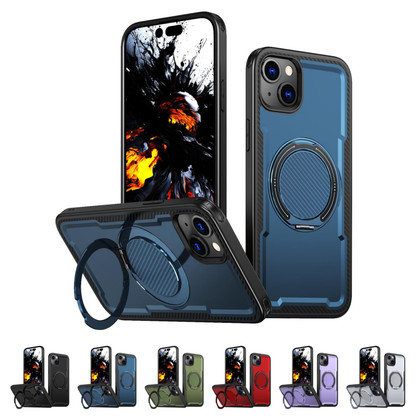 Shockproof iPhone 15 MagSafe Wireless Charging 360 Rotate Ring Stand Case Cover Apple