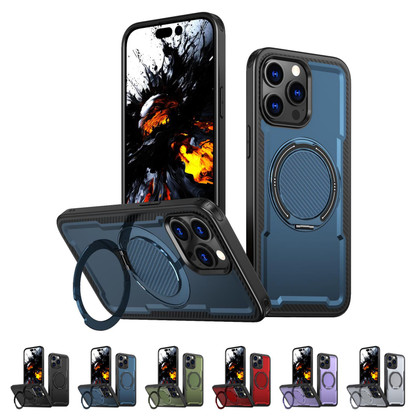Shockproof iPhone 16 Pro MagSafe Wireless Charging 360 Rotate Ring Stand Case Cover Apple 16Pro