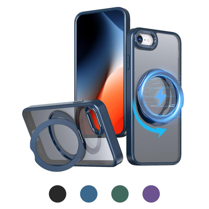 iPhone SE 2022 (3rd Gen) Frosted Back MagSafe Wireless Charging 360 Rotate Ring Stand Case Cover Apple