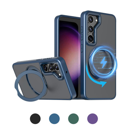 Samsung Galaxy S23+ Plus 5G Frosted Back MagSafe Wireless Charging 360 Rotate Ring Stand Case Cover S916