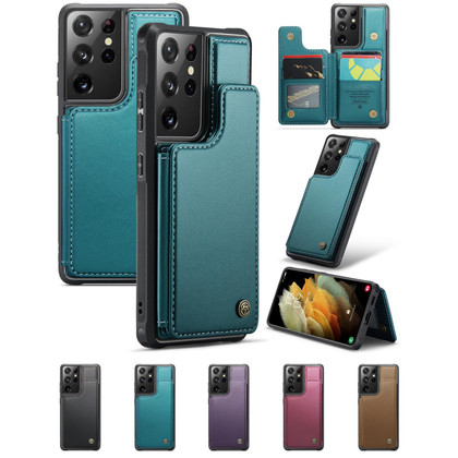 CaseMe Shockproof Samsung Galaxy S21 Ultra 5G Wallet Case Cover Back Flip G998