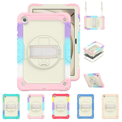 Shockproof Samsung Galaxy Tab A11+ Plus 11" Strap Colourful Case Cover X230 X236