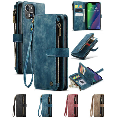 CaseMe Shockproof iPhone 15+ Plus Wallet Case Cover Multi. Card Slots Apple