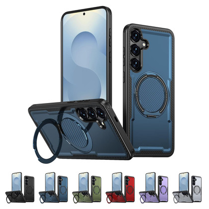 Shockproof Samsung Galaxy S26 5G MagSafe Wireless Charging 360 Rotate Ring Stand Case Cover S942