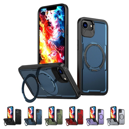 Shockproof iPhone 17e MagSafe Wireless Charging 360 Rotate Ring Stand Case Cover Apple