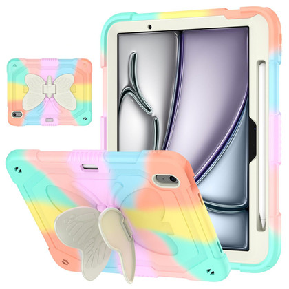 Shockproof iPad Air 11 (2026) M4 Kids Apple Colourful Case Cover Butterfly Stand