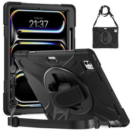 Heavy Duty Strap iPad Pro 11" M4 2024 Apple Shockproof Case Cover 5th Gen