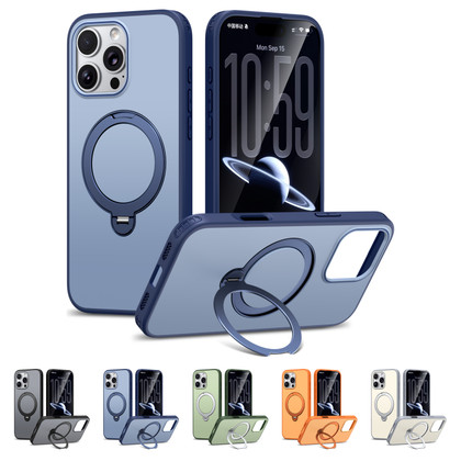 Shockproof iPhone 16 Pro MagSafe Wireless Charging 360 Rotate Stand Case Cover Colour Ring Apple 16Pro