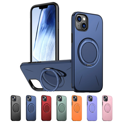 Heavy Duty iPhone 13 MagSafe Wireless Charging 360 Rotate Ring Stand 2-Layer Case Cover Apple iPhone13