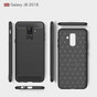 Slim Samsung Galaxy J8 Carbon Fibre Soft Carbon Case Cover 2018 J810