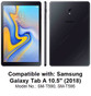 Compatible model: Galaxy Tab A 10.5" (2018). (1)