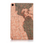 Samsung Galaxy Tab A (2019) 8.0 T290 T295 World Map Leather Case Cover