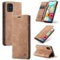 CaseMe Samsung Galaxy A71 4G Classic Leather Folio Case Cover A715