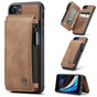 CaseMe Shockproof iPhone 7 8 PU Leather Case Cover Zipper Wallet Apple