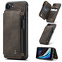 CaseMe Shockproof iPhone 7 8 PU Leather Case Cover Zipper Wallet Apple