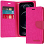 Goospery iPhone 12 Canvas Fabric Flip Wallet Case Cover Apple iPhone12