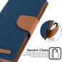 Goospery iPhone 12 Canvas Fabric Flip Wallet Case Cover Apple iPhone12
