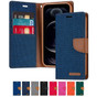 Goospery iPhone 14 Pro Canvas Fabric Flip Wallet Case Cover Apple