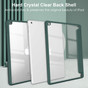 iPad 10.2" 2019 7th Gen Case Cover Clear Back Pencil Holder Apple