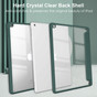 iPad 10.2" 2021 9th Gen Case Cover Clear Back Pencil Holder Apple