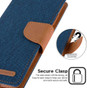 Goospery iPhone 15 Canvas Fabric Flip Wallet Case Cover Apple iPhone15