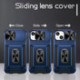 Shockproof iPhone 12 Heavy Duty Case Lens Cover Apple Ring Holder