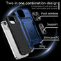 Shockproof iPhone 13 Heavy Duty Case Lens Cover Apple Ring Holder